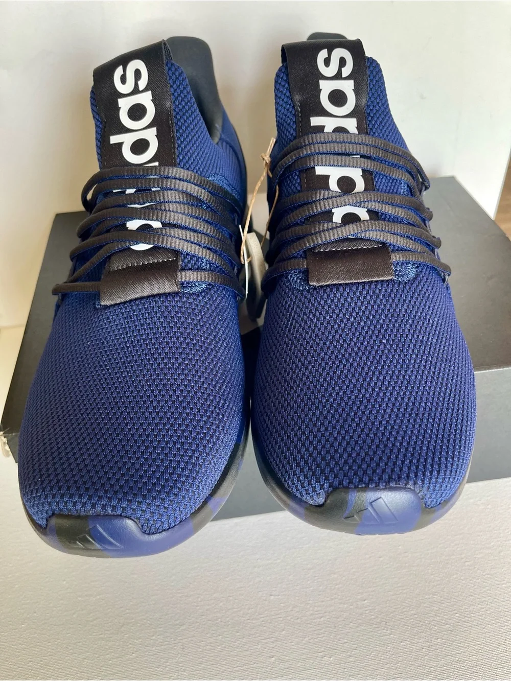 NIB ADIDAS MENS LITE RACER ADAPT 7.0 SERIES BLUE & BLACK SIZE 11 SLIP ON SNEAKER - Picture 5 of 10